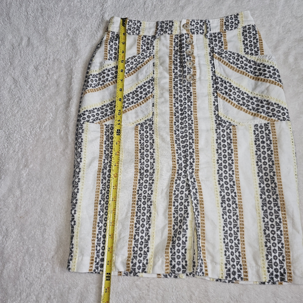 Anthropologie 2-Piece Shirt And Skirt Set Size 4 - Picture 13 of 15